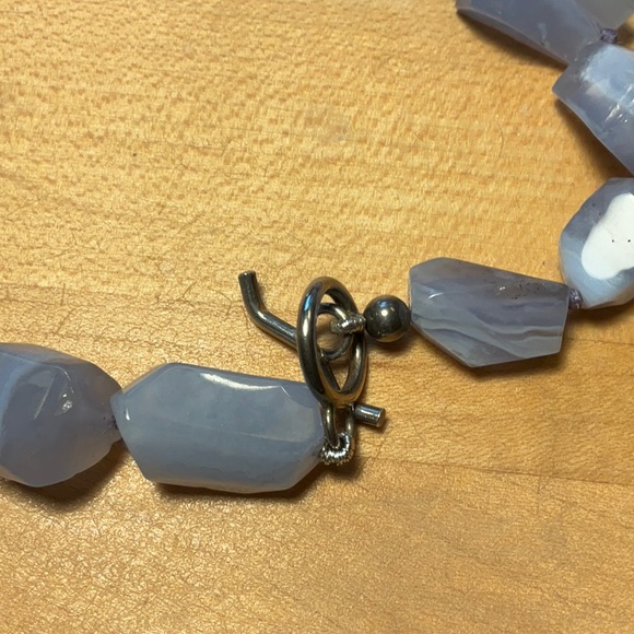 Agate and 925 Sterling silver necklace - Picture 6 of 8